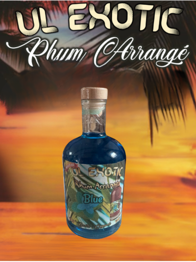 Rhum arrangé blue chlorophylle